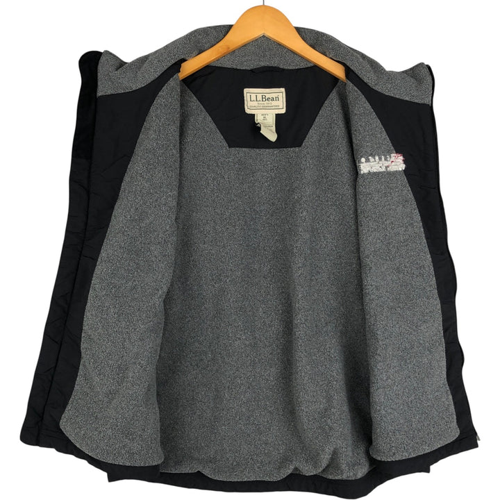 90s-00'S LLBean Advertising Nylon Vest, Men's Size XL (approx.) Nylon black type Vintage Second Hand