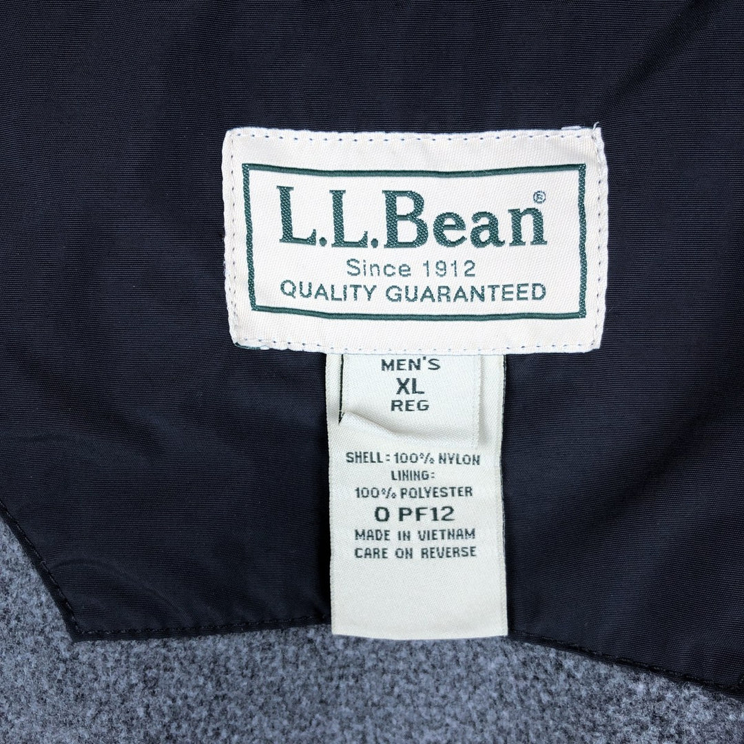 90s-00'S LLBean Advertising Nylon Vest, Men's Size XL (approx.) Nylon black type Vintage Second Hand