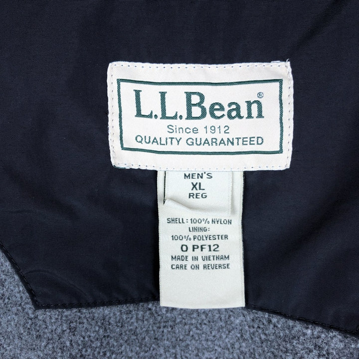90s-00'S LLBean Advertising Nylon Vest, Men's Size XL (approx.) Nylon black type Vintage Second Hand