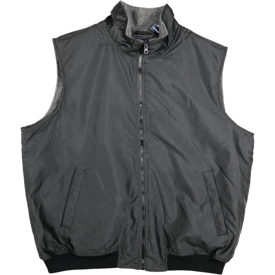 Ralph Lauren Chaps warm-up vest, men's size XL polyester black type Vintage Second Hand