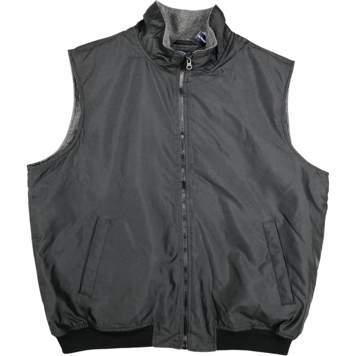 Ralph Lauren Chaps warm-up vest, men's size XL polyester black type Vintage Second Hand