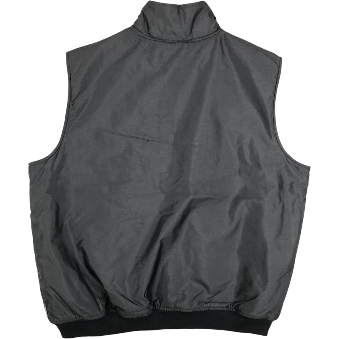 Ralph Lauren Chaps warm-up vest, men's size XL polyester black type Vintage Second Hand