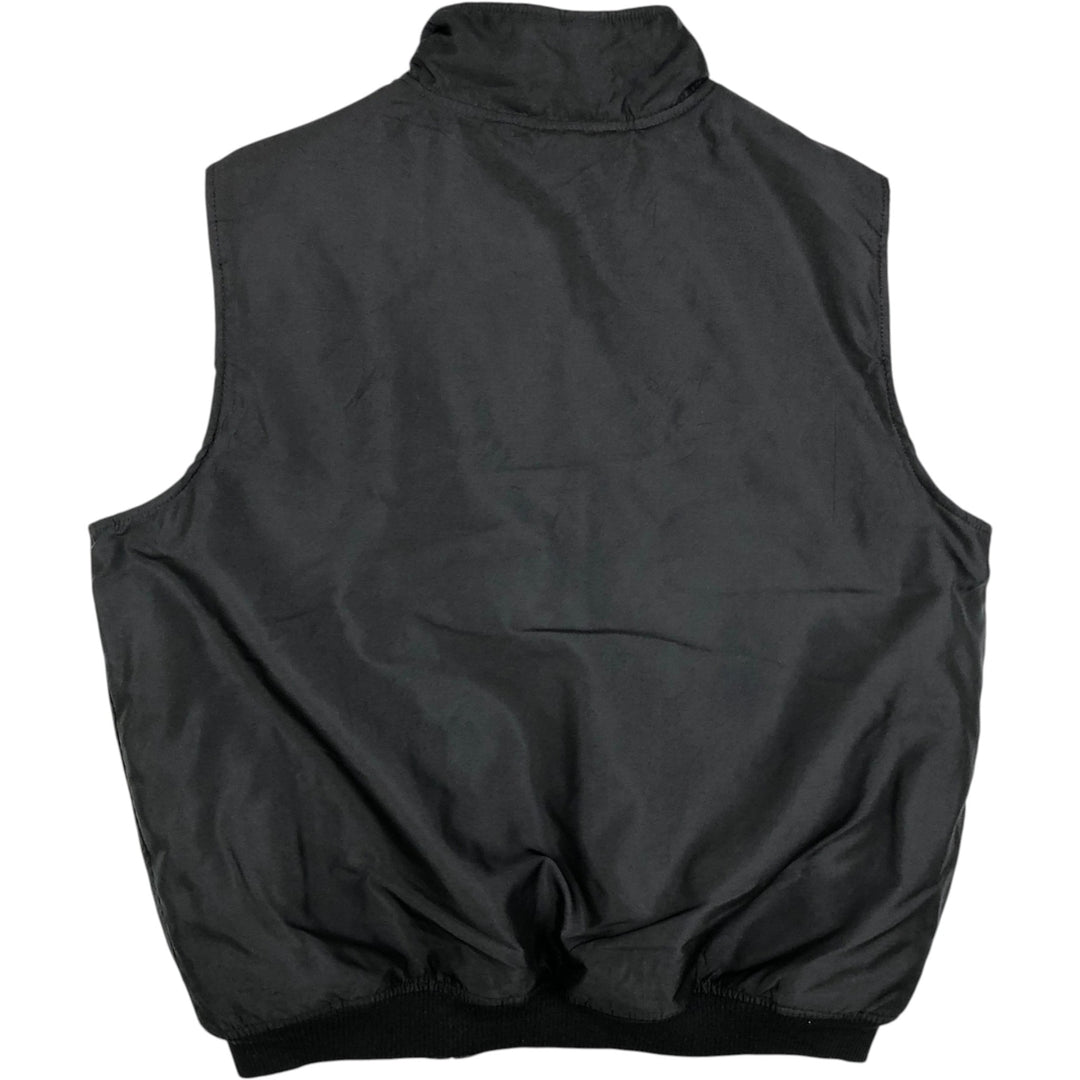 Ralph Lauren Chaps warm-up vest, men's size XL polyester black type Vintage Second Hand