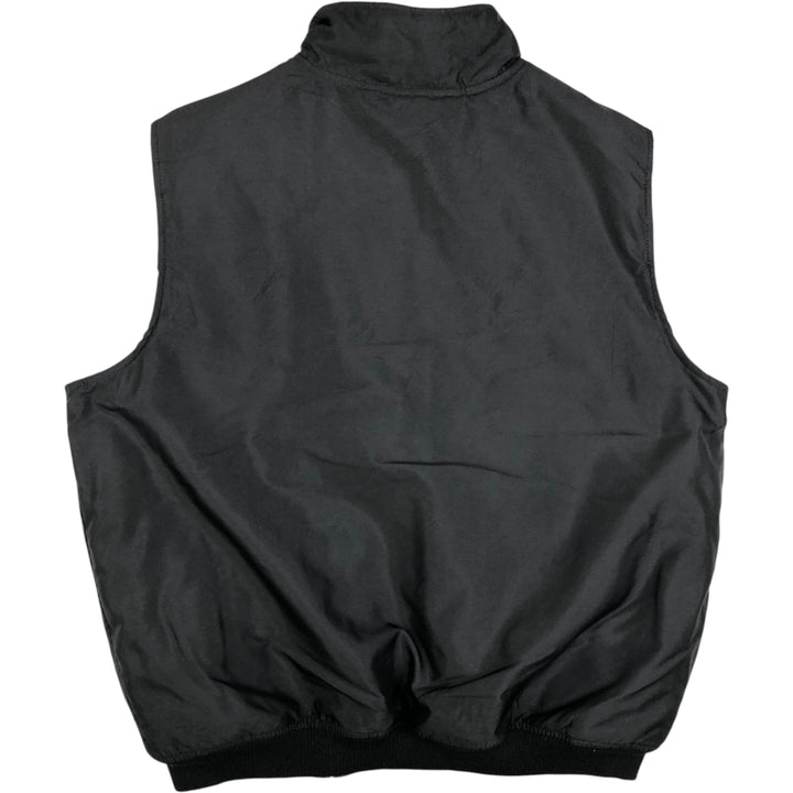 Ralph Lauren Chaps warm-up vest, men's size XL polyester black type Vintage Second Hand