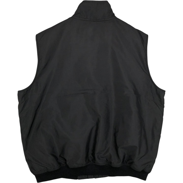 Ralph Lauren Chaps warm-up vest, men's size XL polyester black type Vintage Second Hand