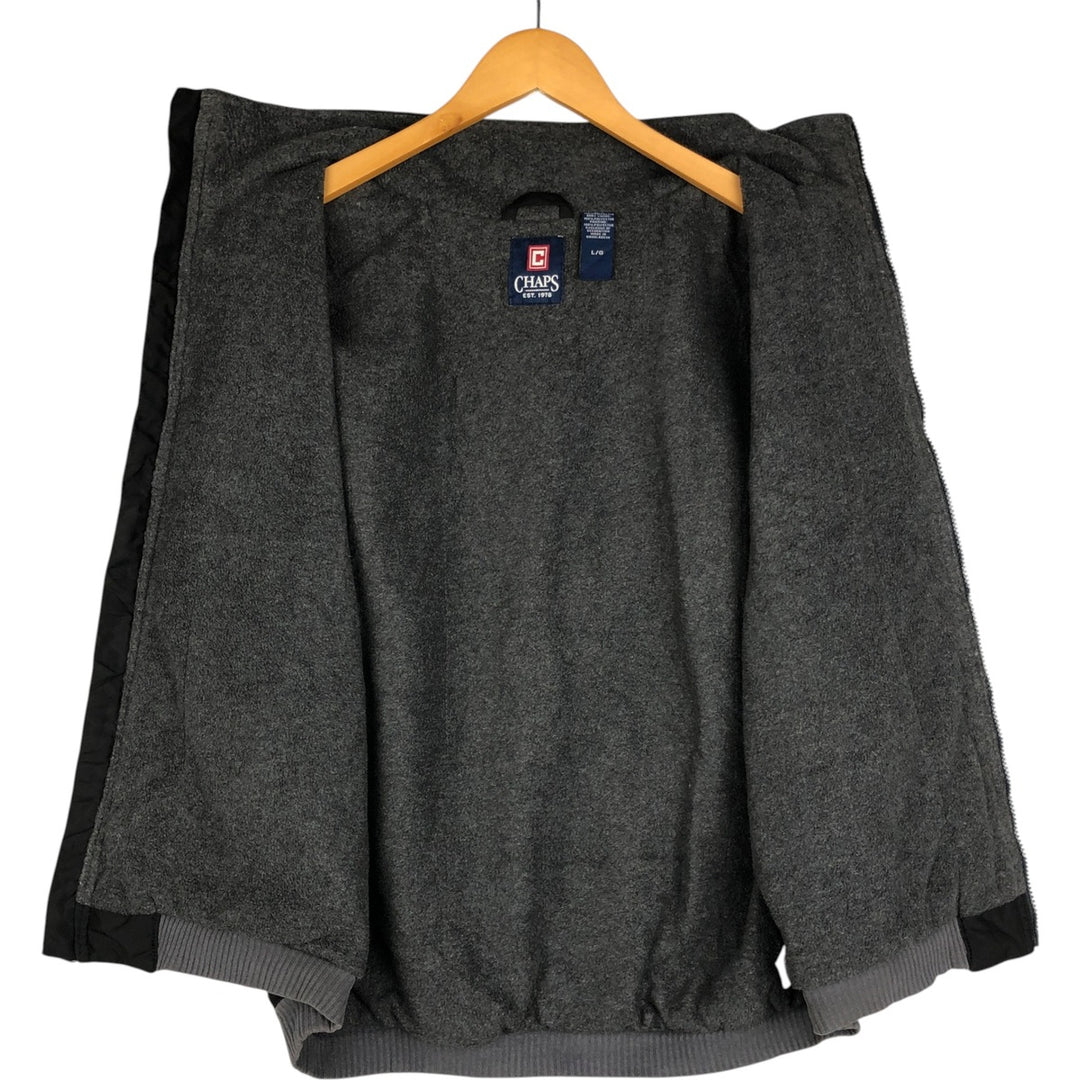 Ralph Lauren CHAPS Warm-up Vest, Men's Size L (approx.) polyester black type Vintage Second Hand