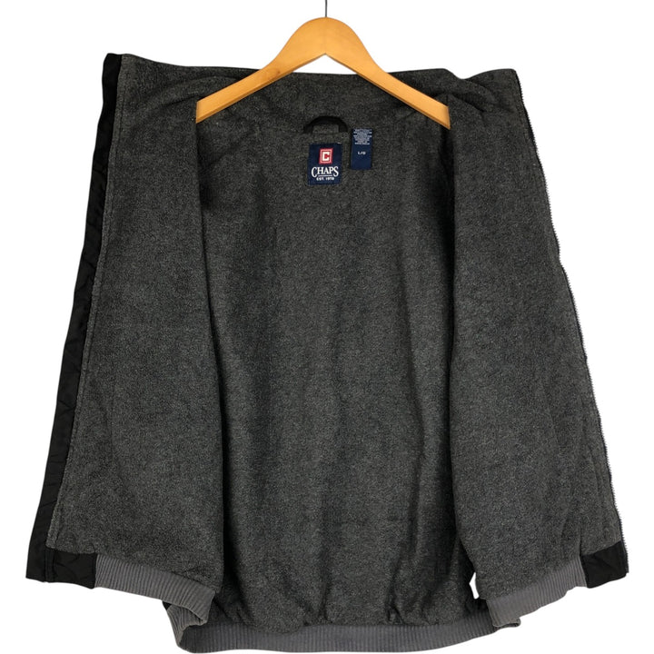 Ralph Lauren CHAPS Warm-up Vest, Men's Size L (approx.) polyester black type Vintage Second Hand