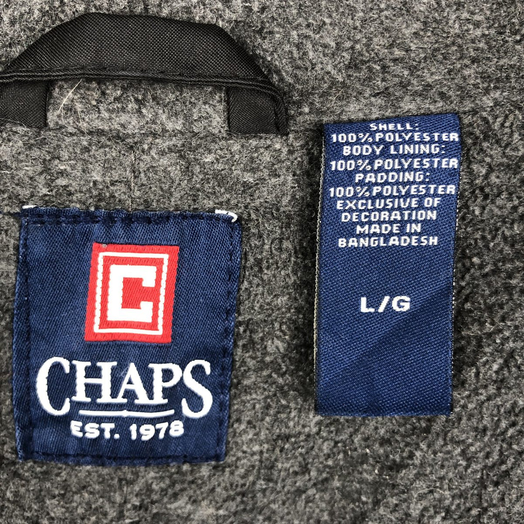 Ralph Lauren CHAPS Warm-up Vest, Men's Size L (approx.) polyester black type Vintage Second Hand