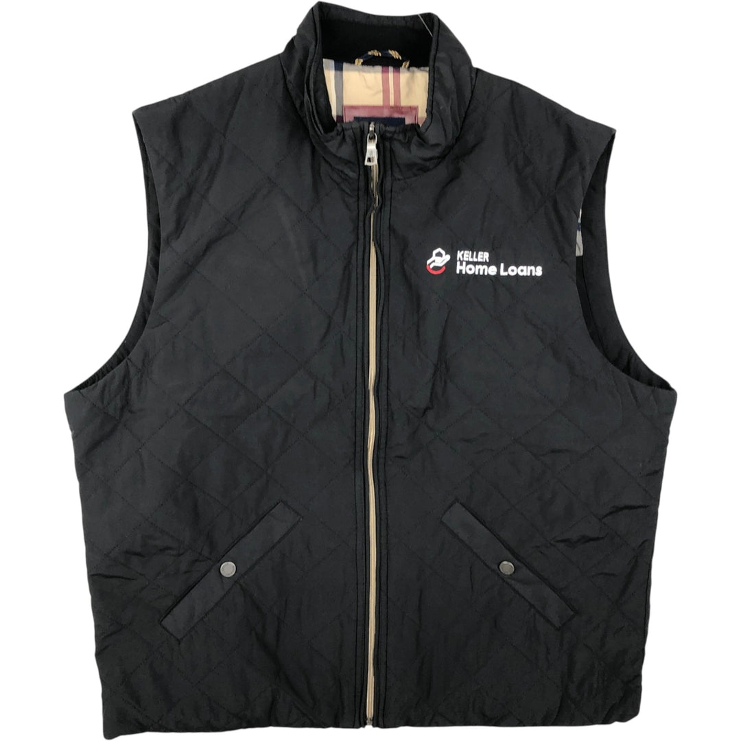 Brooks Brothers quilted vest, men's size L (equivalent) polyester black type Vintage Second Hand