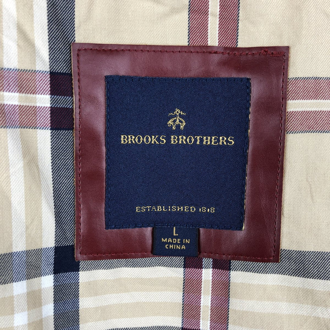 Brooks Brothers quilted vest, men's size L (equivalent) polyester black type Vintage Second Hand