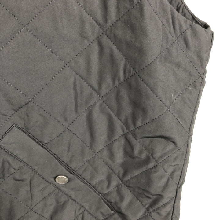 Brooks Brothers quilted vest, men's size L (equivalent) polyester black type Vintage Second Hand