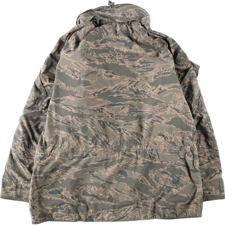 2000'S US Military Issue ABU Digital Tiger Camo Gore-Tex Parka, Made in USA, X-LARGE REGULAR (Equivalent to Men's XL) Nylon Beige type Vintage Second Hand
