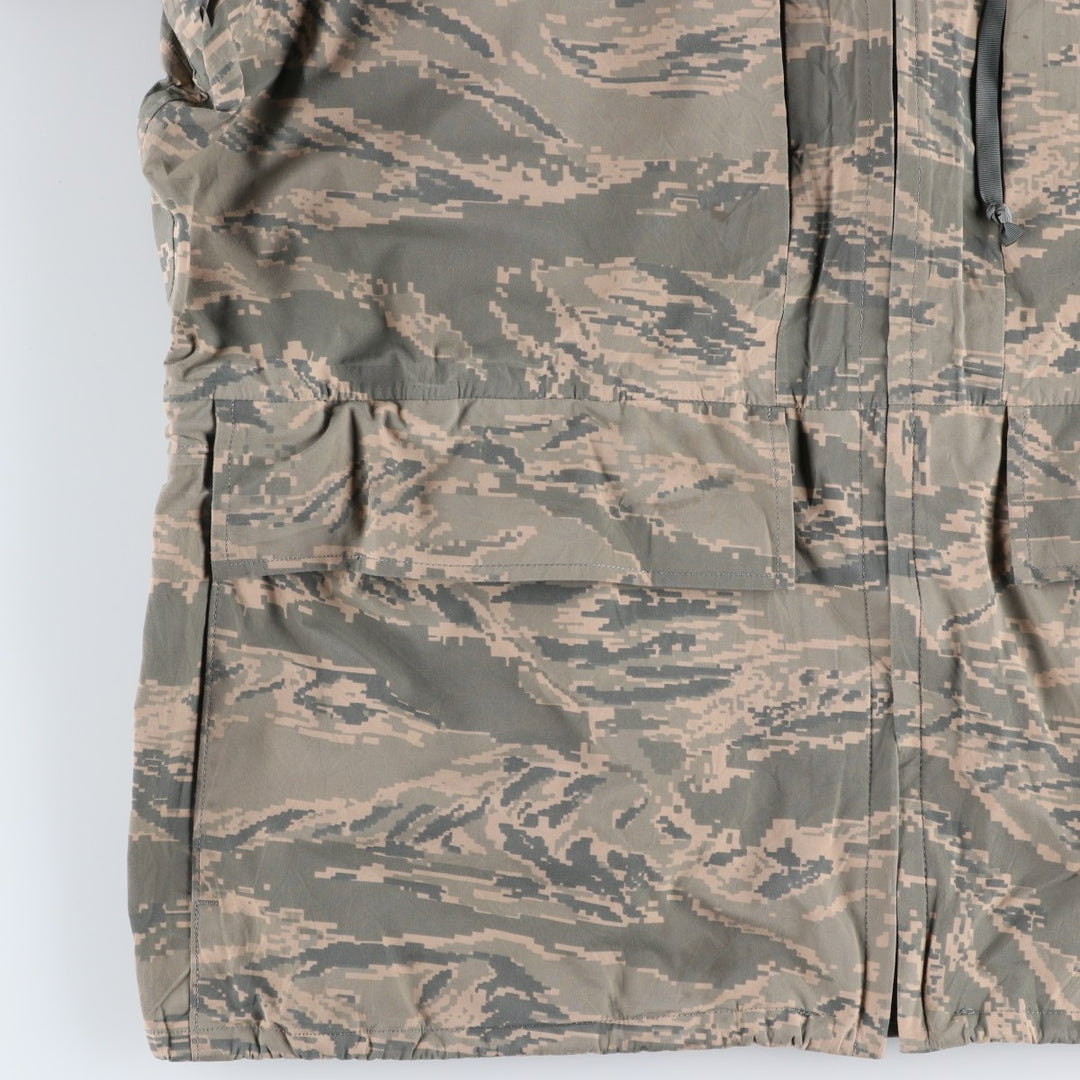 2000'S US Military Issue ABU Digital Tiger Camo Gore-Tex Parka, Made in USA, X-LARGE REGULAR (Equivalent to Men's XL) Nylon Beige type Vintage Second Hand