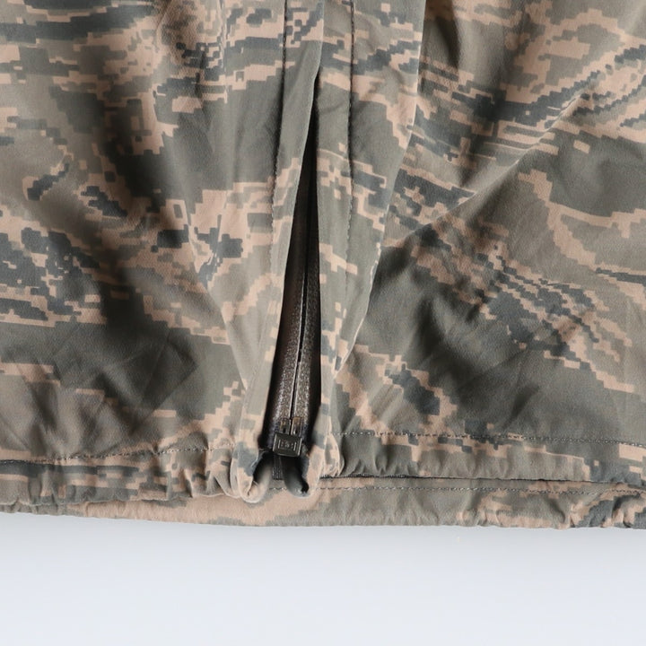 2000'S US Military Issue ABU Digital Tiger Camo Gore-Tex Parka, Made in USA, X-LARGE REGULAR (Equivalent to Men's XL) Nylon Beige type Vintage Second Hand