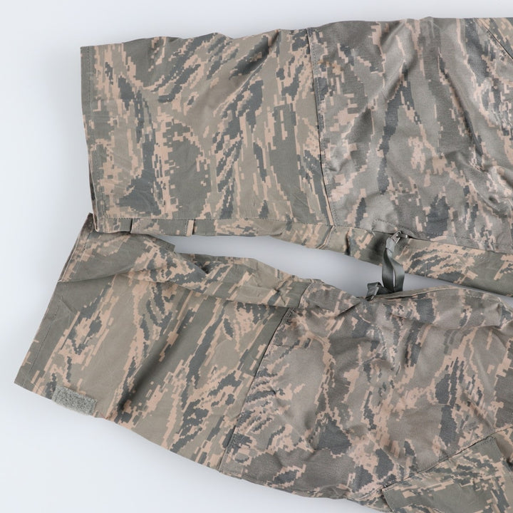2000'S US Military Issue ABU Digital Tiger Camo Gore-Tex Parka, Made in USA, X-LARGE REGULAR (Equivalent to Men's XL) Nylon Beige type Vintage Second Hand