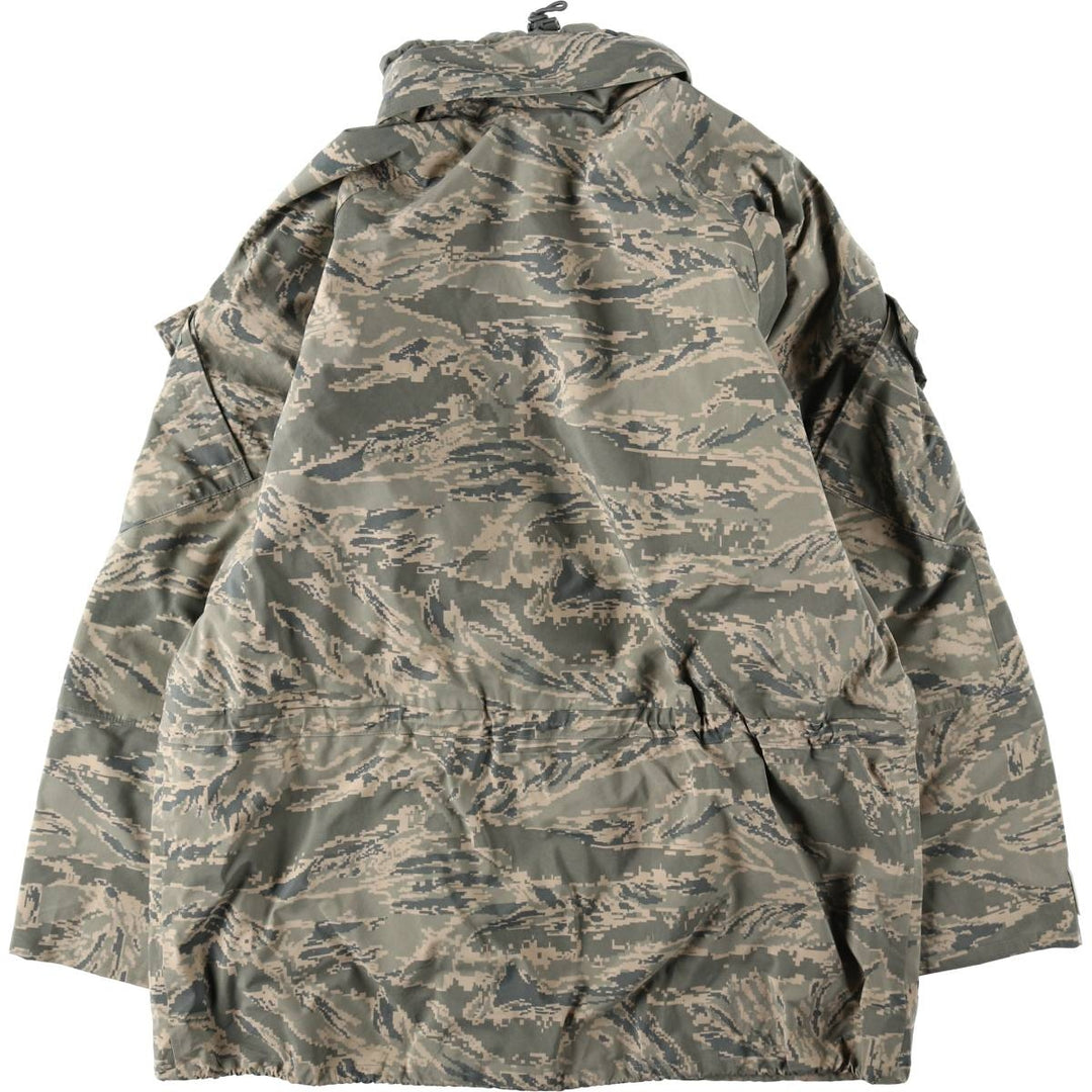 2000'S US Military Issue ABU Digital Tiger Camo Gore-Tex Parka, Made in USA, Large/Long (Equivalent to Men's Size L) Nylon gray type Vintage Second Hand