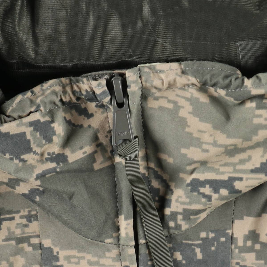 2000'S US Military Issue ABU Digital Tiger Camo Gore-Tex Parka, Made in USA, Large/Long (Equivalent to Men's Size L) Nylon gray type Vintage Second Hand