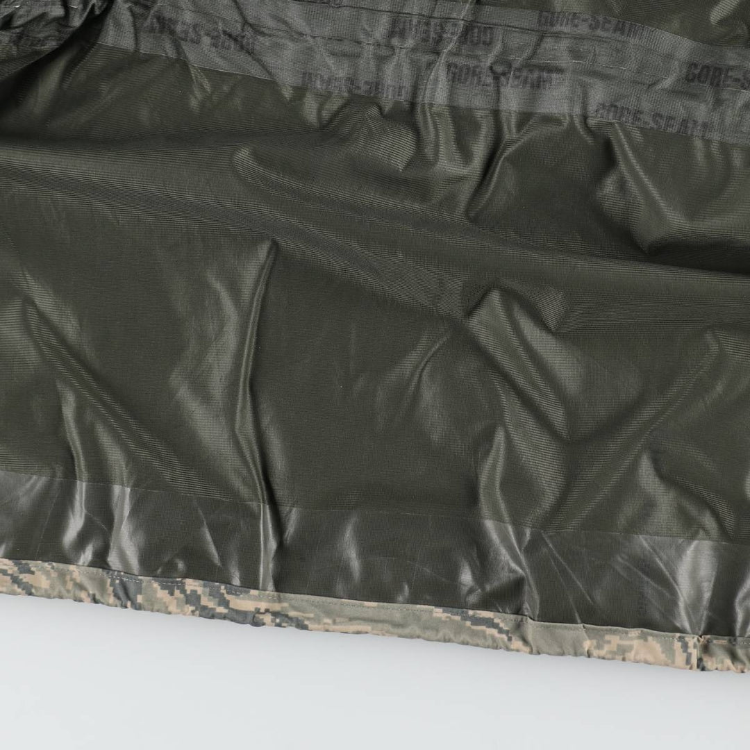 2000'S US Military Issue ABU Digital Tiger Camo Gore-Tex Parka, Made in USA, Large/Long (Equivalent to Men's Size L) Nylon gray type Vintage Second Hand