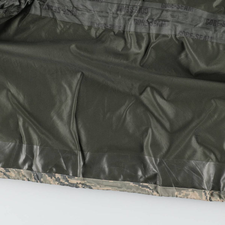 2000'S US Military Issue ABU Digital Tiger Camo Gore-Tex Parka, Made in USA, Large/Long (Equivalent to Men's Size L) Nylon gray type Vintage Second Hand