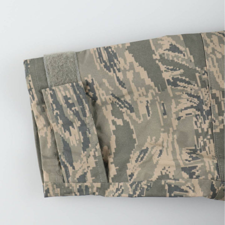2000'S US Military Issue ABU Digital Tiger Camo Gore-Tex Parka, Made in USA, Large/Long (Equivalent to Men's Size L) Nylon gray type Vintage Second Hand