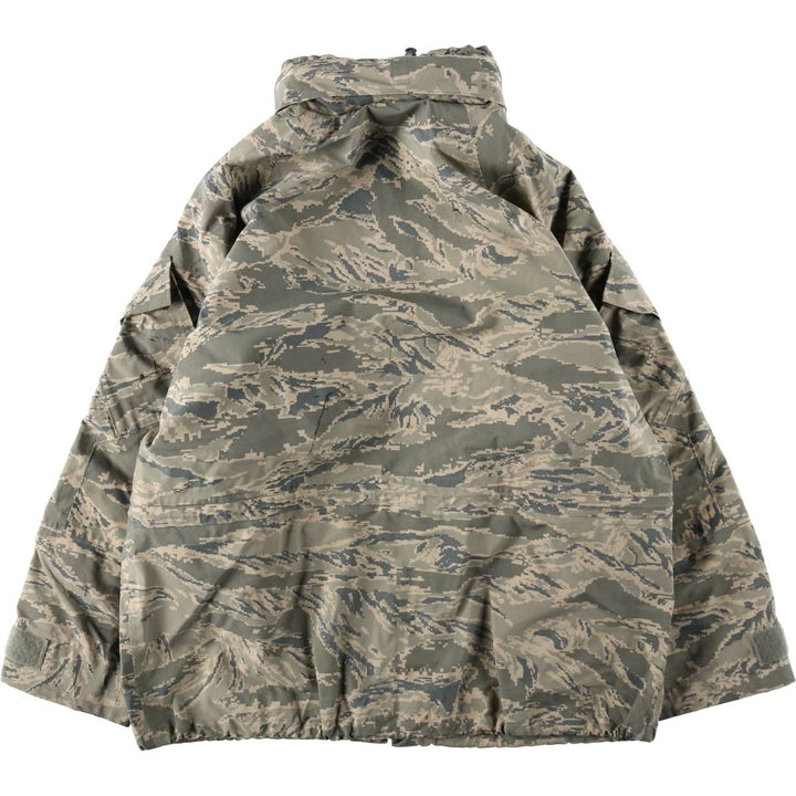 Authentic 2000'S US military camouflage pattern ABU Digital Tiger Camo military Gore-Tex parka, made in the USA, large regular size, equivalent to men's L. Nylon gray type Vintage Second Hand