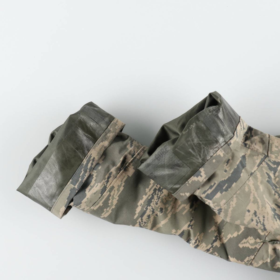 Authentic 2000'S US military camouflage pattern ABU Digital Tiger Camo military Gore-Tex parka, made in the USA, large regular size, equivalent to men's L. Nylon gray type Vintage Second Hand