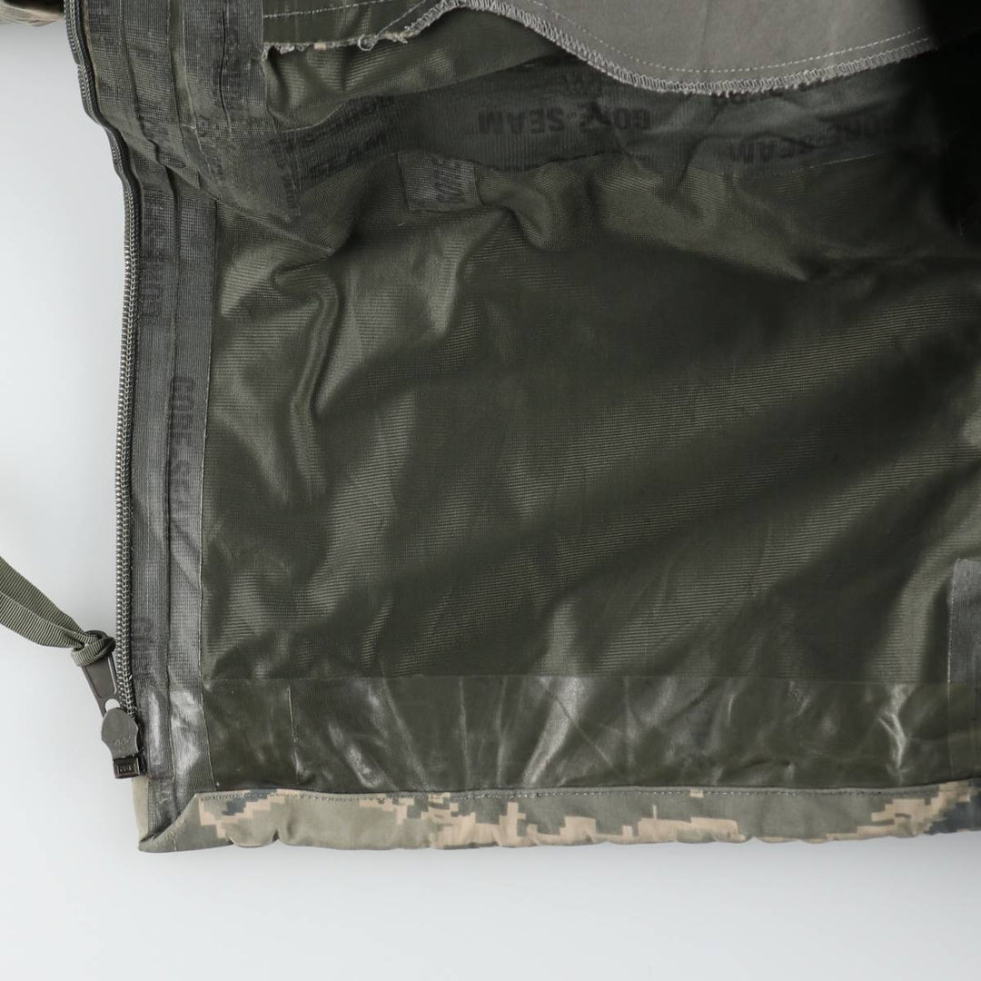 Authentic 2000'S US military camouflage pattern ABU Digital Tiger Camo military Gore-Tex parka, made in the USA, large regular size, equivalent to men's L. Nylon gray type Vintage Second Hand