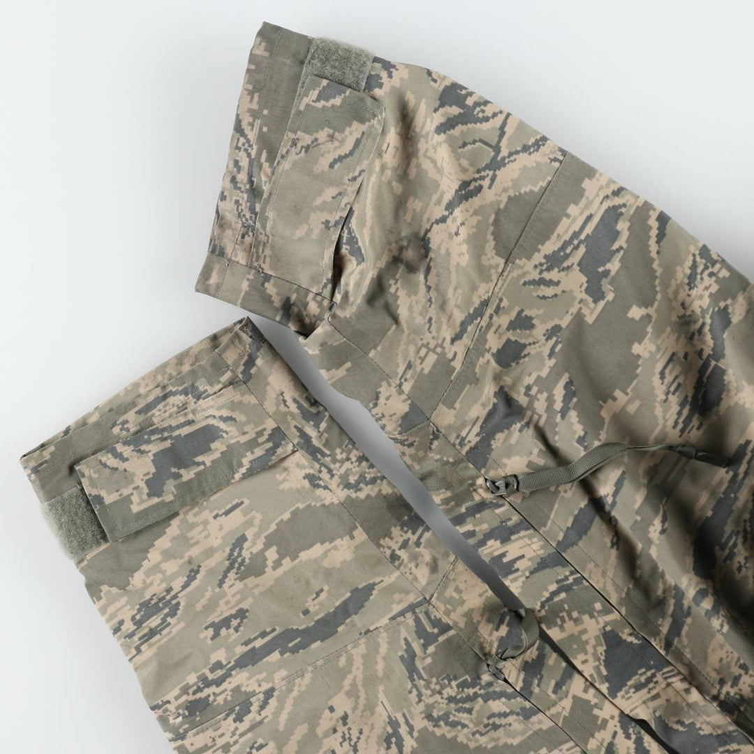 Authentic 2000'S US military camouflage pattern ABU Digital Tiger Camo military Gore-Tex parka, made in the USA, large regular size, equivalent to men's L. Nylon gray type Vintage Second Hand
