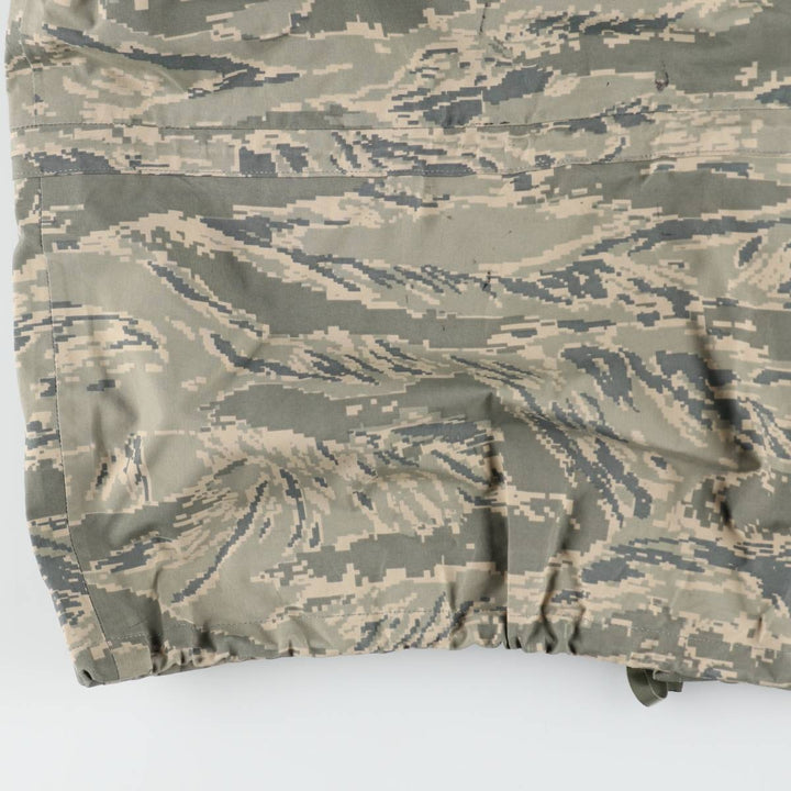 Authentic 2000'S US military camouflage pattern ABU Digital Tiger Camo military Gore-Tex parka, made in the USA, large regular size, equivalent to men's L. Nylon gray type Vintage Second Hand