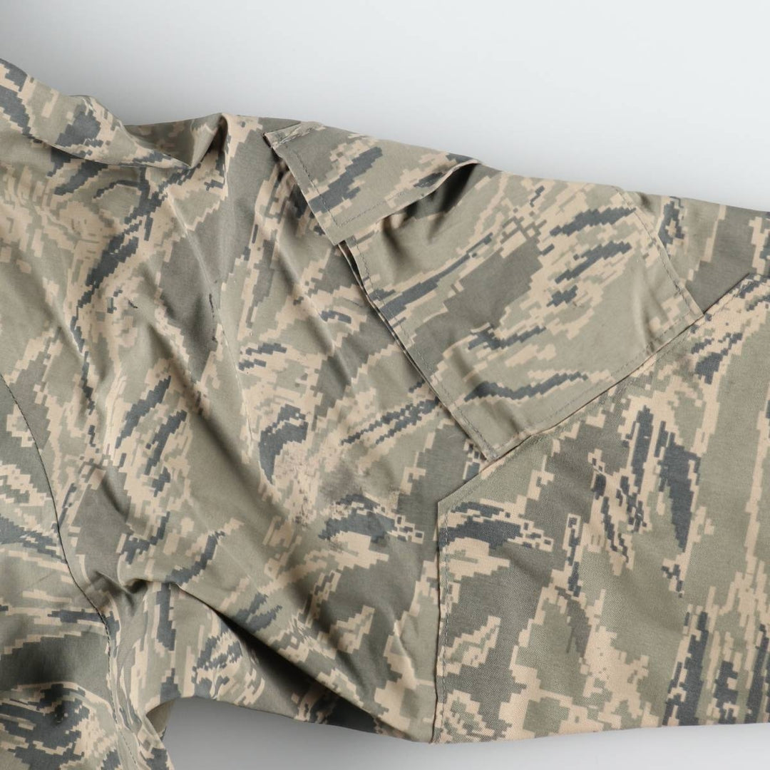 Authentic 2000'S US military camouflage pattern ABU Digital Tiger Camo military Gore-Tex parka, made in the USA, large regular size, equivalent to men's L. Nylon gray type Vintage Second Hand