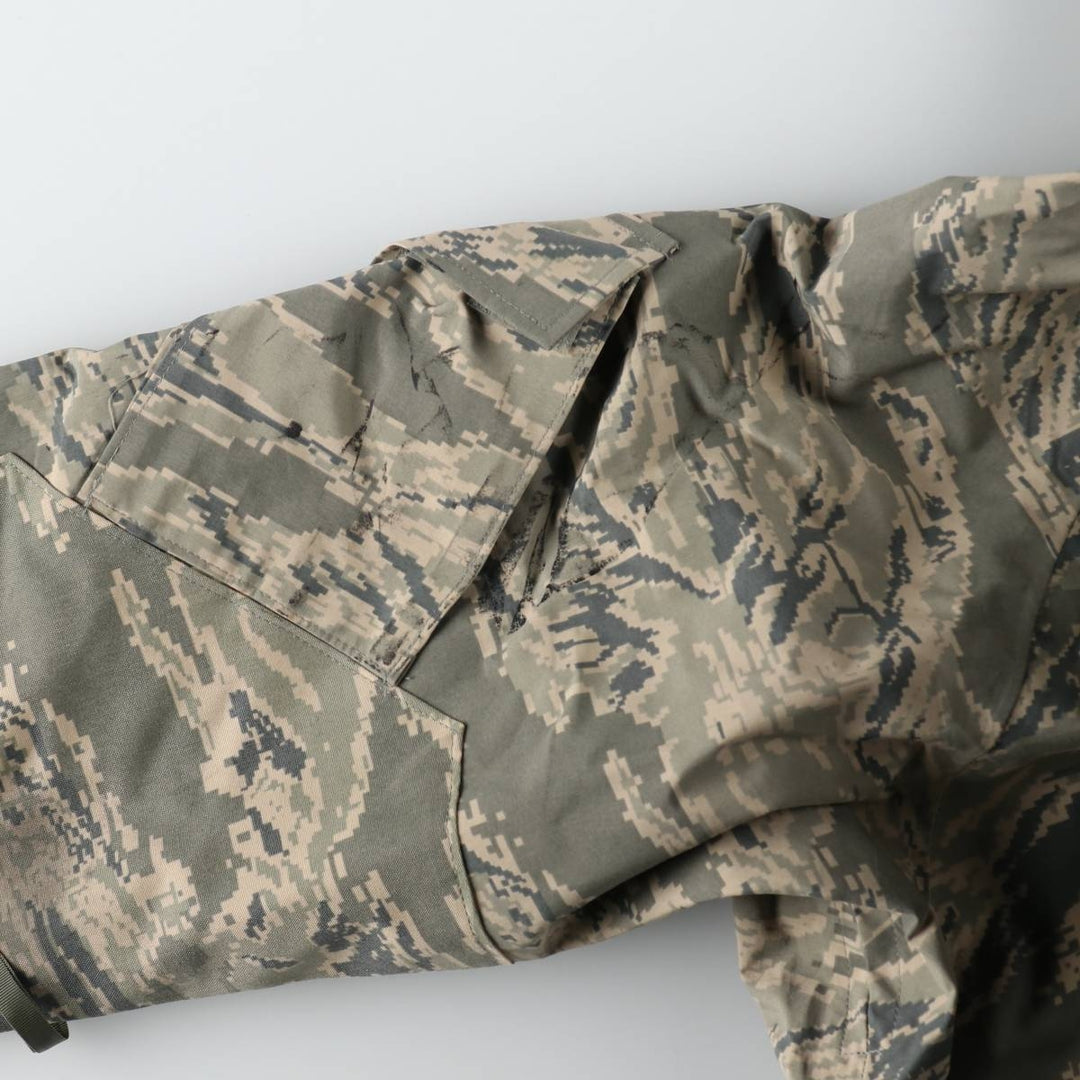 Authentic 2000'S US military camouflage pattern ABU Digital Tiger Camo military Gore-Tex parka, made in the USA, large regular size, equivalent to men's L. Nylon gray type Vintage Second Hand