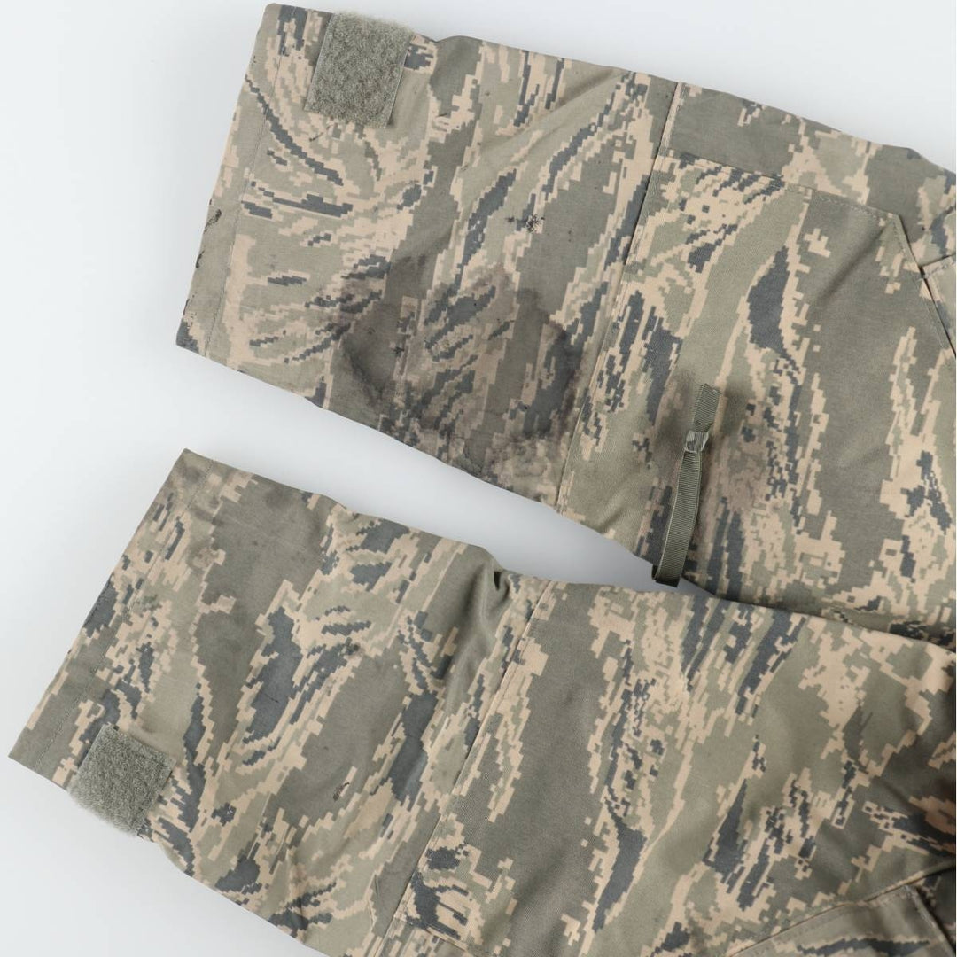 Authentic 2000'S US military camouflage pattern ABU Digital Tiger Camo military Gore-Tex parka, made in the USA, large regular size, equivalent to men's L. Nylon gray type Vintage Second Hand