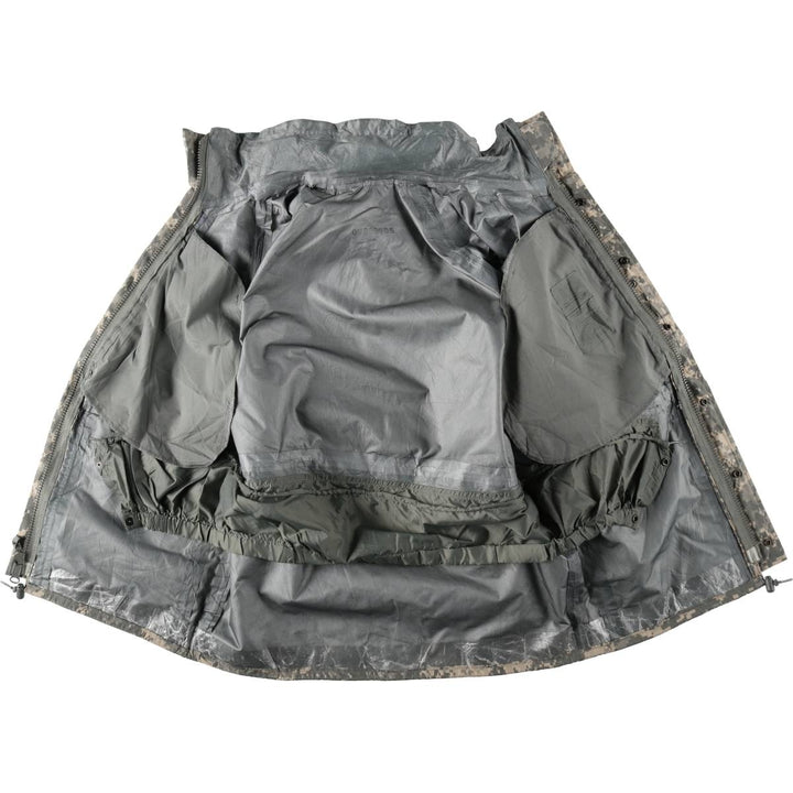 2000'S US Military Issue Camouflage Pattern ACU Digital Camo ECWCS 2nd GEN Military Gore-Tex Parka Made in USA Small-Regular unclear gray type Vintage Second Hand