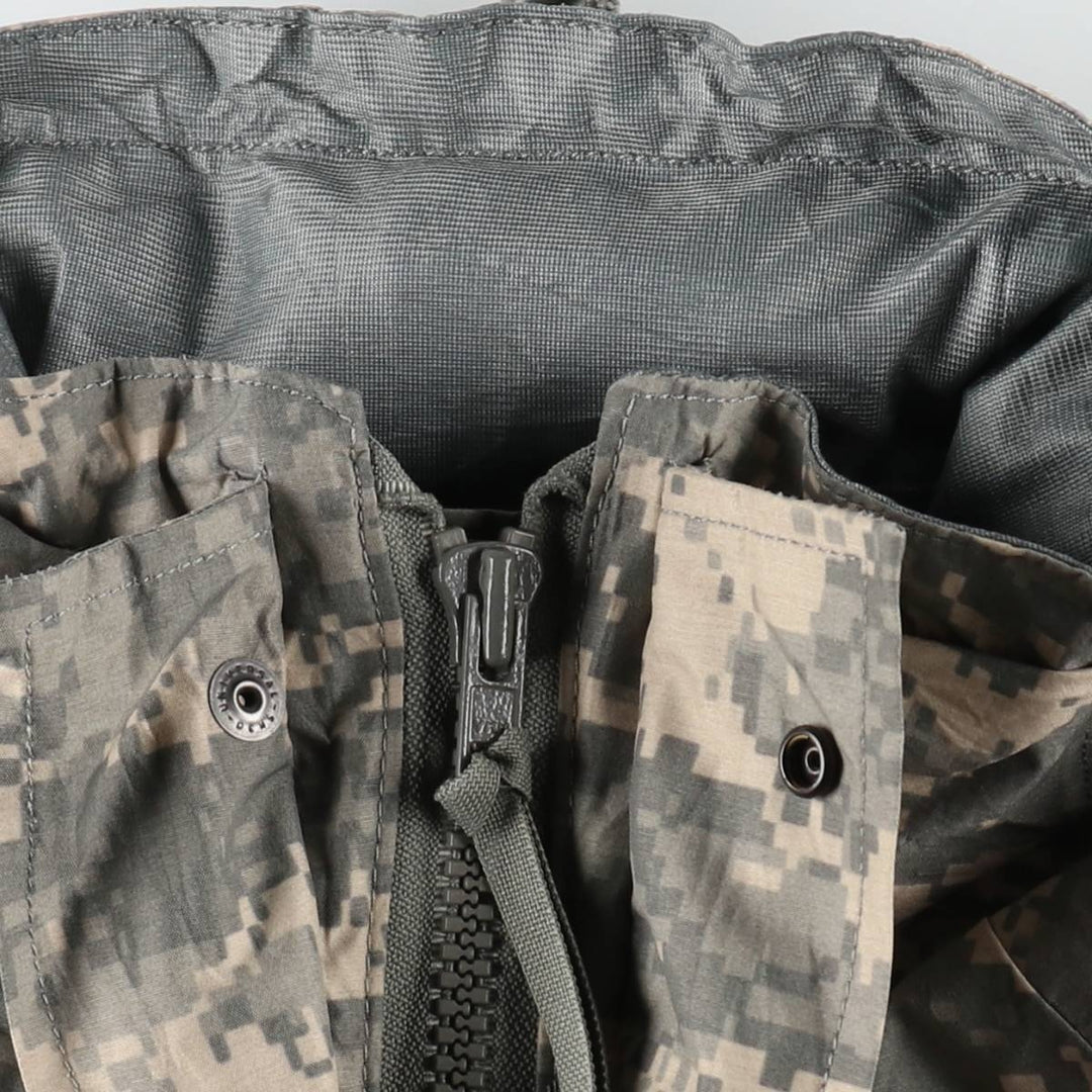 2000'S US Military Issue Camouflage Pattern ACU Digital Camo ECWCS 2nd GEN Military Gore-Tex Parka Made in USA Small-Regular unclear gray type Vintage Second Hand