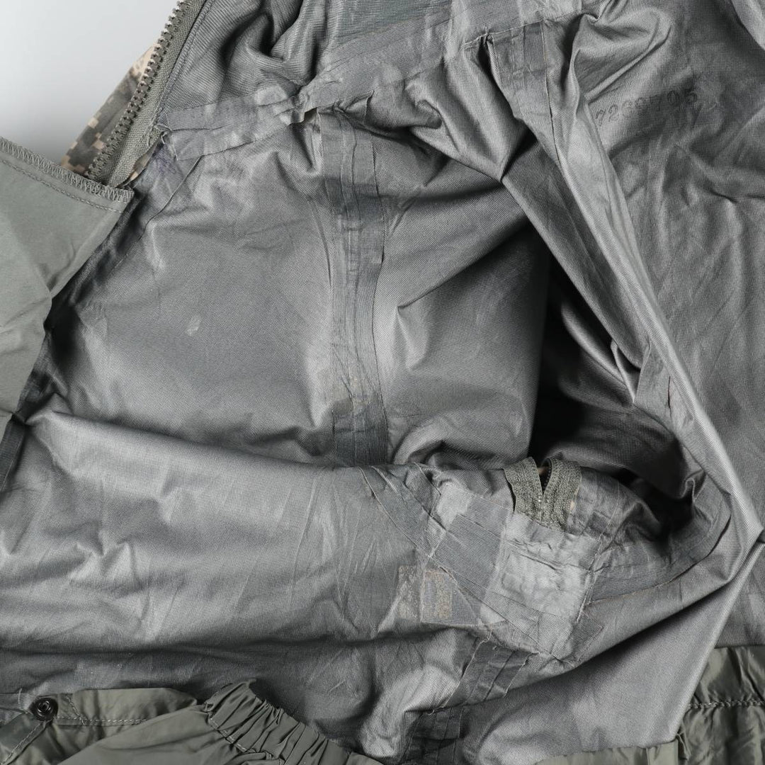 2000'S US Military Issue Camouflage Pattern ACU Digital Camo ECWCS 2nd GEN Military Gore-Tex Parka Made in USA Small-Regular unclear gray type Vintage Second Hand