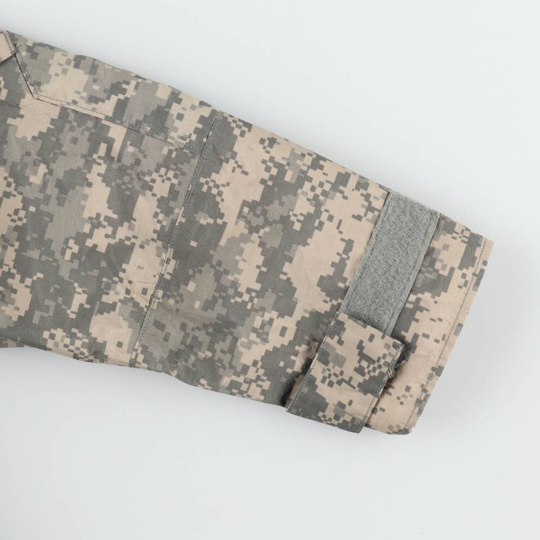 2000'S US Military Issue Camouflage Pattern ACU Digital Camo ECWCS 2nd GEN Military Gore-Tex Parka Made in USA Small-Regular unclear gray type Vintage Second Hand