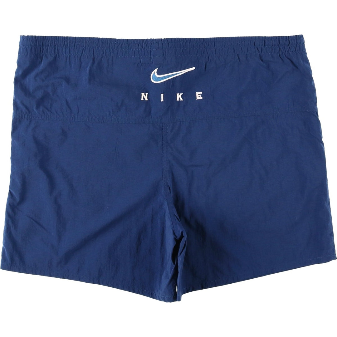 90'S Nike swim shorts, men's size M equivalent, vintage. Nylon blue type Vintage Second Hand