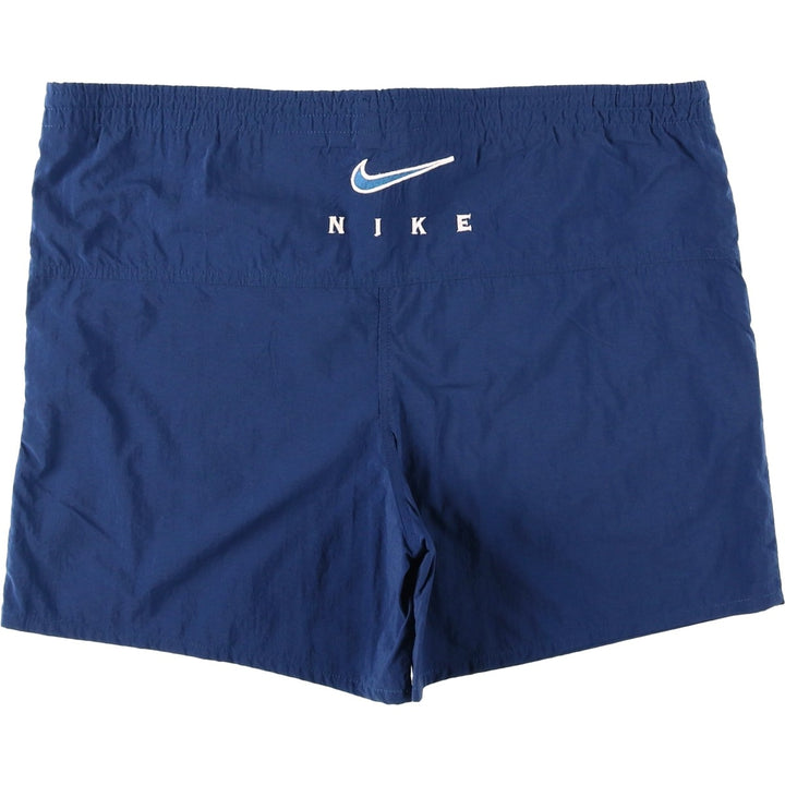90'S Nike swim shorts, men's size M equivalent, vintage. Nylon blue type Vintage Second Hand