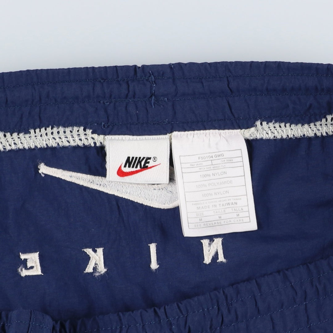 90'S Nike swim shorts, men's size M equivalent, vintage. Nylon blue type Vintage Second Hand