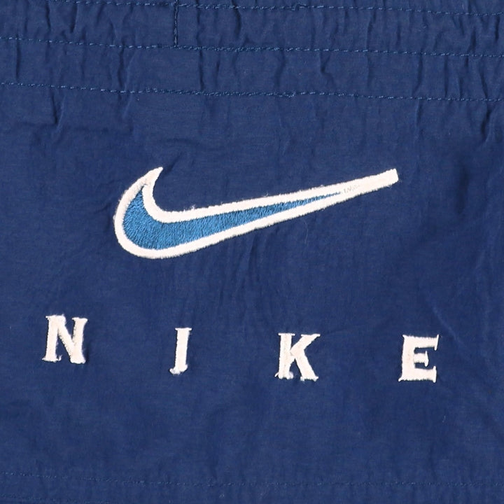 90'S Nike swim shorts, men's size M equivalent, vintage. Nylon blue type Vintage Second Hand