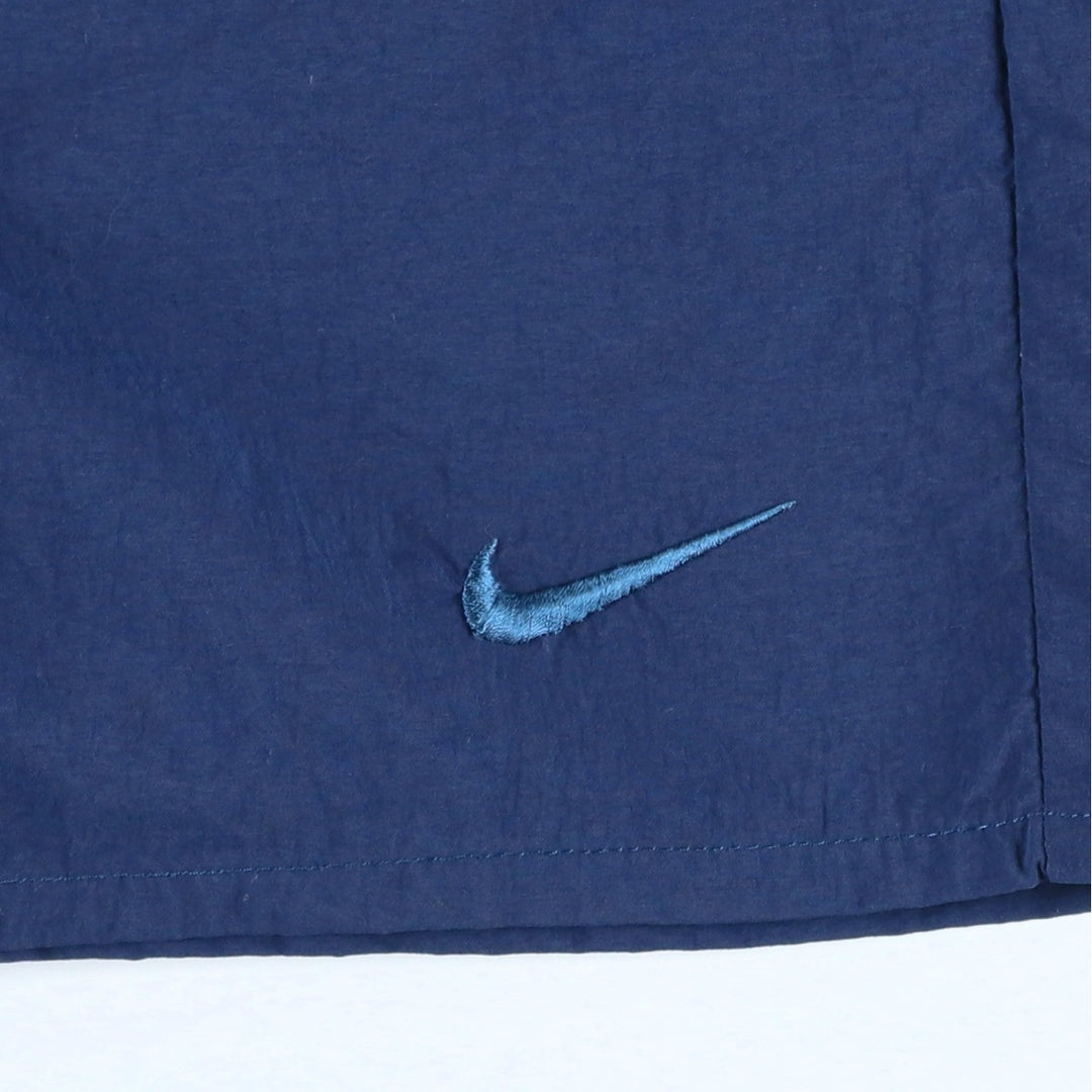 90'S Nike swim shorts, men's size M equivalent, vintage. Nylon blue type Vintage Second Hand