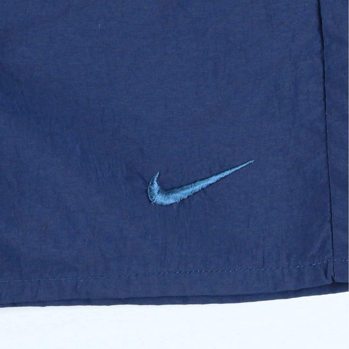 90'S Nike swim shorts, men's size M equivalent, vintage. Nylon blue type Vintage Second Hand