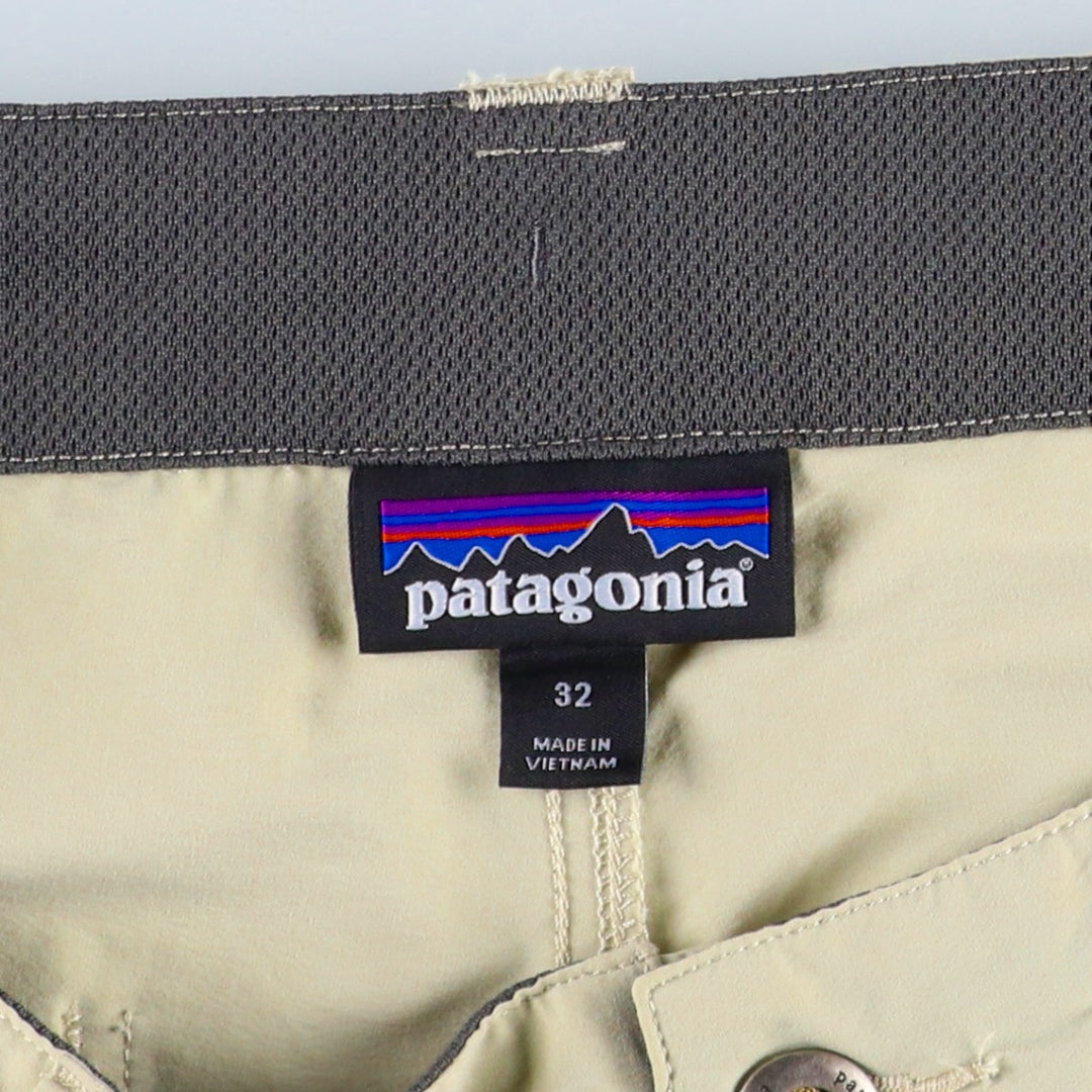 Patagonia Quantary Shorts 57826SP17 Nylon Shorts Men's W33 equivalent Nylon Beige type Vintage Second Hand