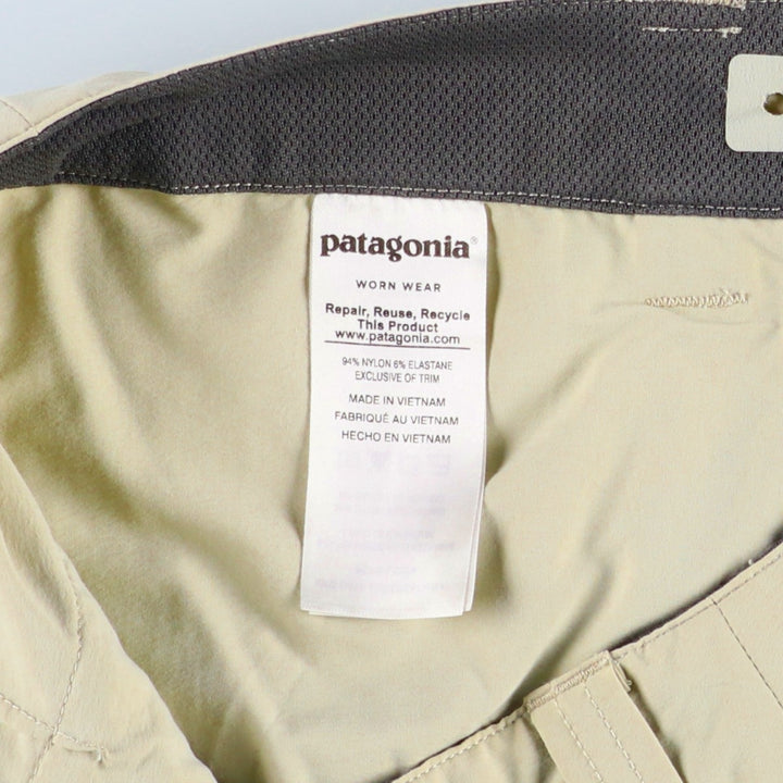 Patagonia Quantary Shorts 57826SP17 Nylon Shorts Men's W33 equivalent Nylon Beige type Vintage Second Hand