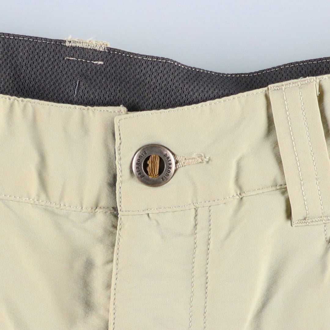 Patagonia Quantary Shorts 57826SP17 Nylon Shorts Men's W33 equivalent Nylon Beige type Vintage Second Hand