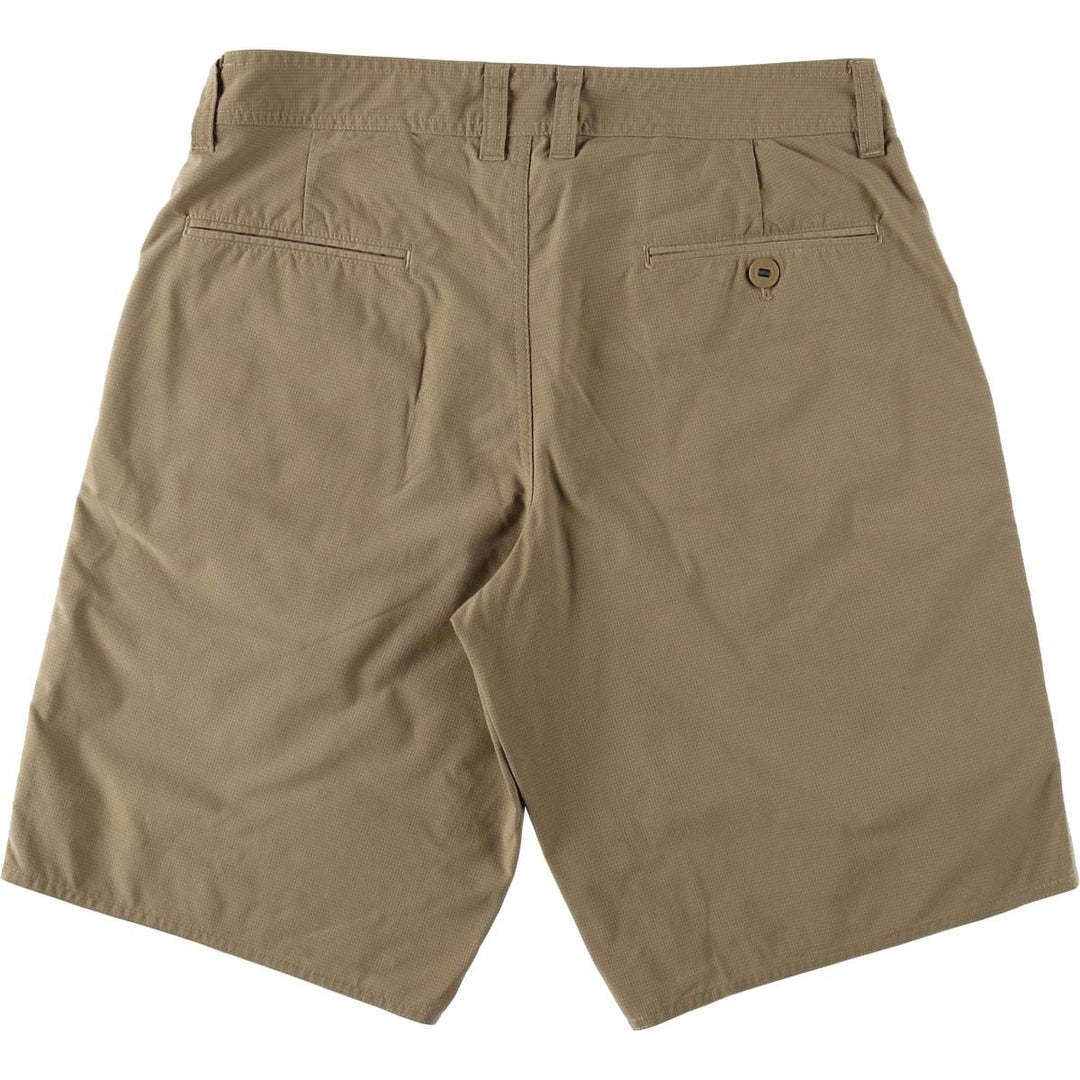 Patagonia 57660FA14 Check Pattern Nylon Shorts, Men's W34 (approx.) polyester Beige type Vintage Second Hand