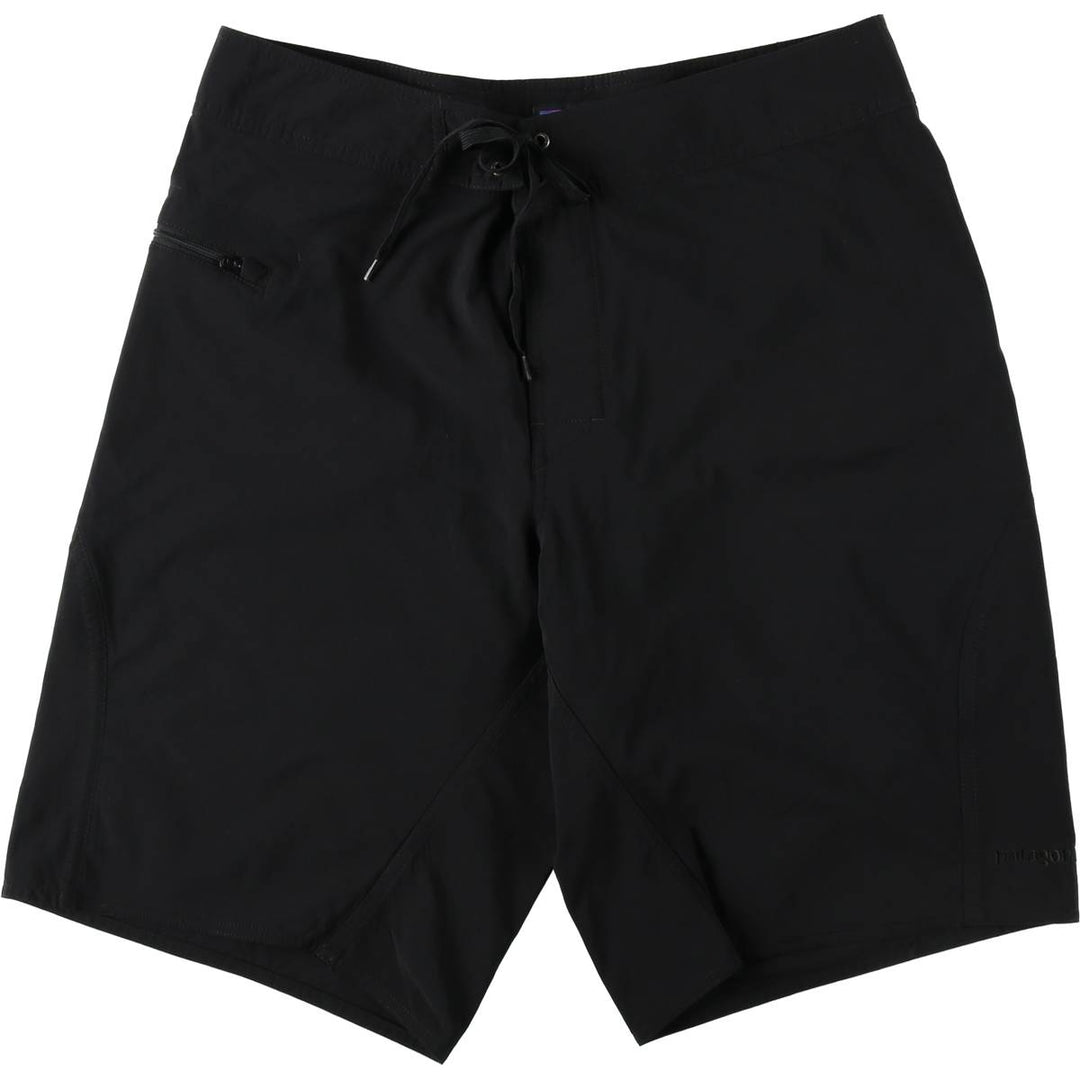 Patagonia board shorts, men's size W35 (approx.) Nylon black type Vintage Second Hand