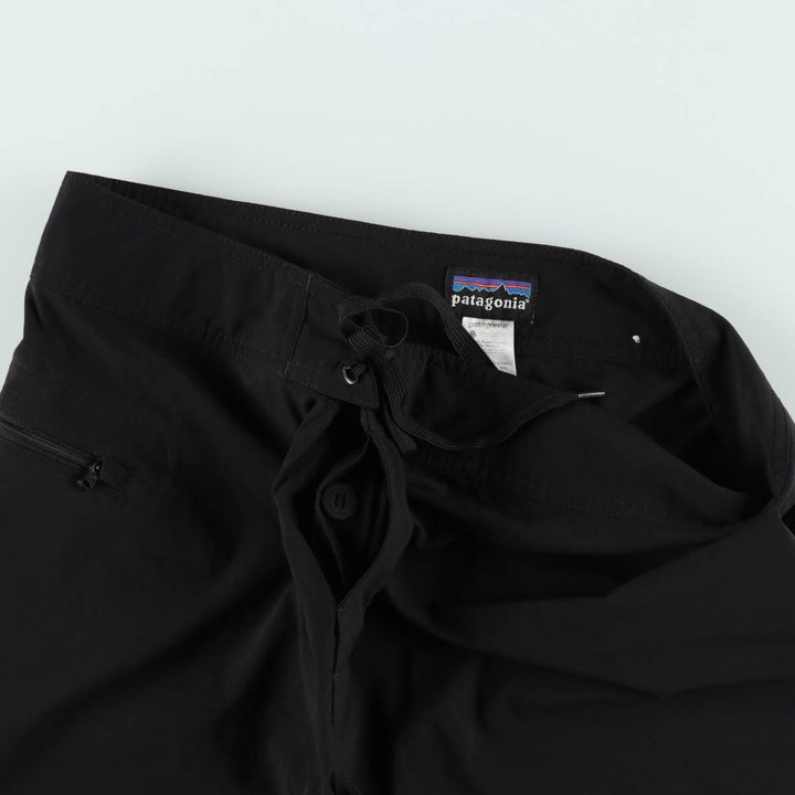 Patagonia board shorts, men's size W35 (approx.) Nylon black type Vintage Second Hand