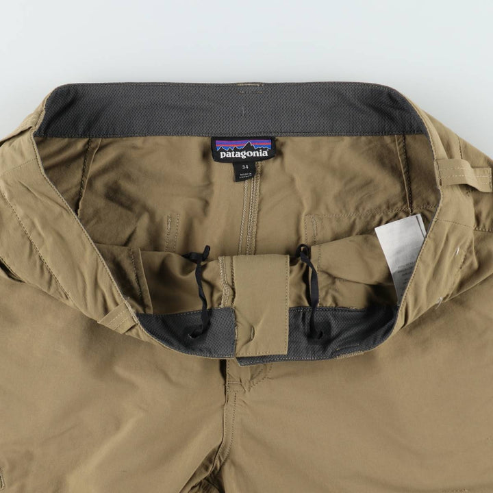 Patagonia Men's Quantary Shorts 57826SP18 Nylon Shorts (Men's W30 equivalent) Nylon Khaki type beige Vintage Second Hand