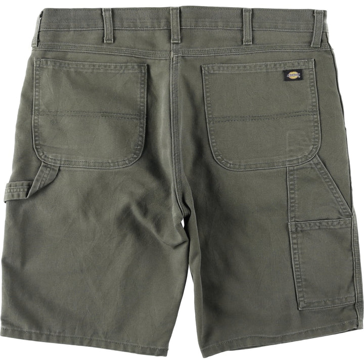 Dickies FLEX Duck Canvas Painter Shorts, Men's W40 (approx.) cotton Khaki type Vintage Second Hand